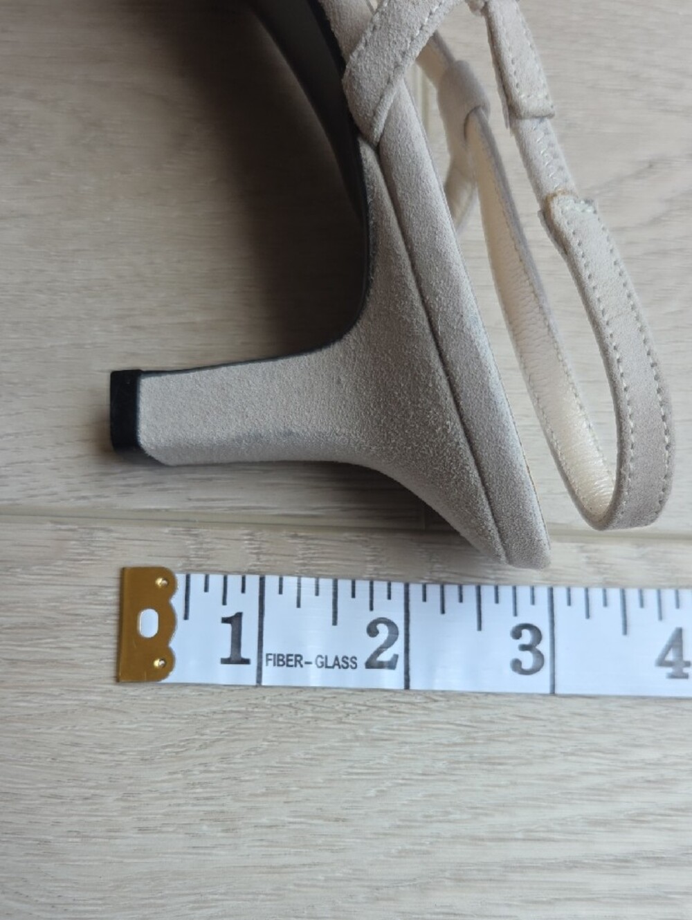 New {Coach} Beige Suede Slingback Heels Size 8 - Picture 2 of 9